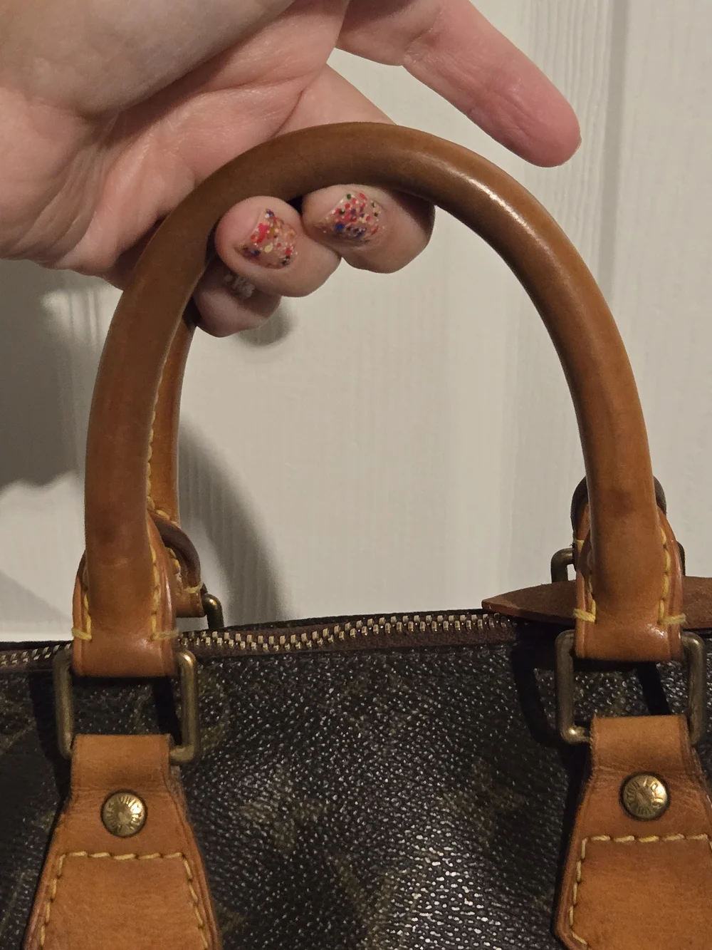 Louis Vuitton Brown Monogram Speedy 25, Made In France November 2003